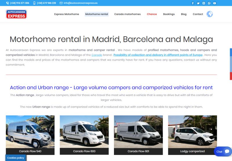 10 Best Campervan & Motorhome/RV Rentals in Spain [2023]